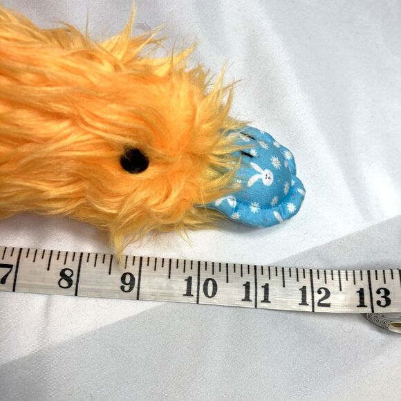 Multipet Duckworth Dog Toy Squeaky Spring Bunny Print Toss Fetch Cuddle 12 inch - Picture 11 of 15